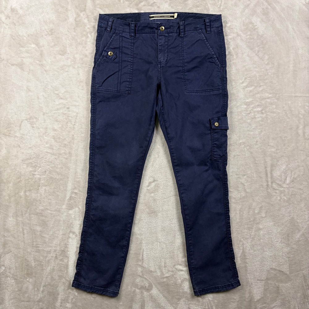 Daughters of the Liberation Anthropologie Navy Blue Cargo Pants Size 29 Utility